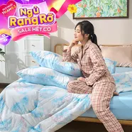 Bộ ga chun sợi gỗ thiên nhiên tencel Amando Aleena 5 chi tiết