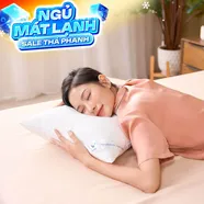 Gối lông vũ nhân tạo Goodnight Mochi siêu êm chuẩn khách sạn 5 sao
