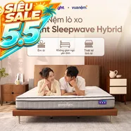 Nệm lò xo Goodnight SleepWave Hybrid (Sleep Wave 4.0) giảm tiếng ồn dày 20cm