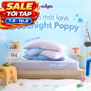 (BST Ngủ Mát) Ruột gối ôm êm ái hiện đại Goodnight Poppy chuẩn công thái học, phù hợp với cơ thể người Việt
