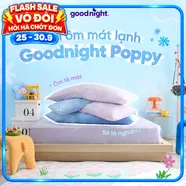 (BST Ngủ Mát) Ruột gối ôm êm ái hiện đại Goodnight Poppy chuẩn công thái học, phù hợp với cơ thể người Việt