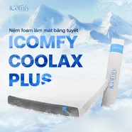 [BST Ngủ Mát] Nệm foam iComfy Coolax Plus Băng Lạnh Đa Tầng Dày 20cm