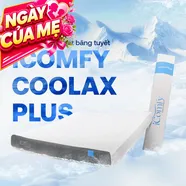 [BST Ngủ Mát] Nệm foam iComfy Coolax Plus Băng Lạnh Đa Tầng Dày 20cm