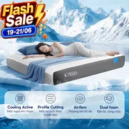 [BST Ngủ Mát] Nệm foam iComfy Coolax Plus Băng Lạnh Đa Tầng Dày 20cm