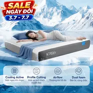 [BST Ngủ Mát] Nệm foam iComfy Coolax Plus Băng Lạnh Đa Tầng Dày 20cm