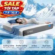 [BST Ngủ Mát] Nệm foam iComfy Coolax Plus Băng Lạnh Đa Tầng Dày 20cm