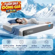 [BST Ngủ Mát] Nệm foam iComfy Coolax Plus Băng Lạnh Đa Tầng Dày 20cm