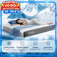 [BST Ngủ Mát] Nệm foam iComfy Coolax Plus Băng Lạnh Đa Tầng Dày 20cm