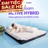 Nệm foam Kikoo Mát Lạnh Goodnight Active Hybrid Từ Đức