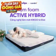 Nệm foam Kikoo Mát Lạnh Goodnight Active Hybrid Từ Đức