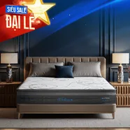 Nệm lò xo Dunlopillo de.Stress Release túi độc lập phân 5 vùng nâng đỡ chuyên sâu