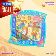 Khăn Goodnight Bandana lụa latin phiên bản linh vật