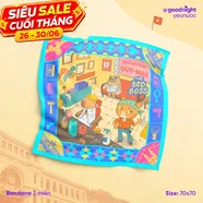 Khăn Goodnight Bandana lụa latin phiên bản linh vật