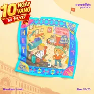 Khăn Goodnight Bandana lụa latin phiên bản linh vật
