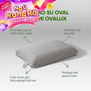 Gối cao su thiên nhiên Gummi Ovalux