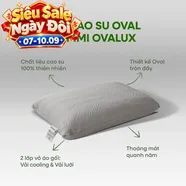 Gối cao su thiên nhiên Gummi Ovalux