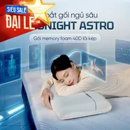 Gối ngủ sâu Memory foam 40D Goodnight Astro lõi kép