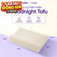 Gối cao su thiên nhiên công thái học Goodnight Tofu