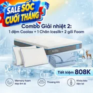 Combo Giải nhiệt 2: Đệm Coolax - Tiết kiệm 808K