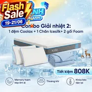 Combo Giải nhiệt 2: Đệm Coolax - Tiết kiệm 808K