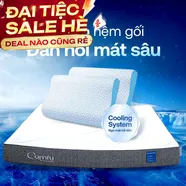 Combo Đàn Hồi Thoáng Khí: 1 đệm Cloud 2.0 + 2 gối Nami