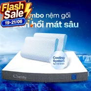 Combo Đàn Hồi Thoáng Khí: 1 đệm Cloud 2.0 + 2 gối Nami