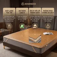 Chiếu sợi mây lạnh Cool Mat hạ nhiệt cho làn da