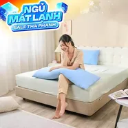 Combo Gối ôm Poppy kèm vỏ gối cooling giải nhiệt