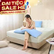 Combo Gối ôm Poppy kèm vỏ gối cooling giải nhiệt