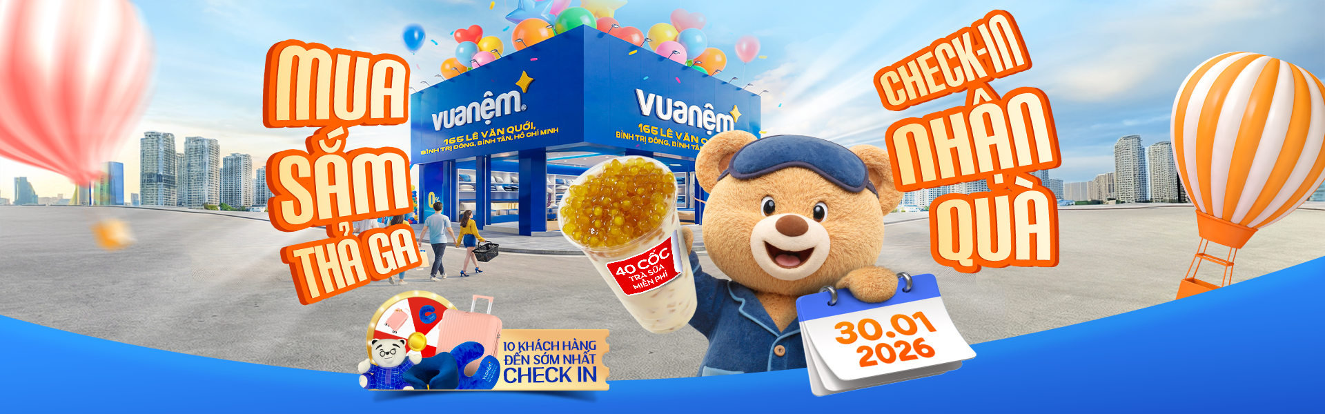 Khai trương vua nệm HCM