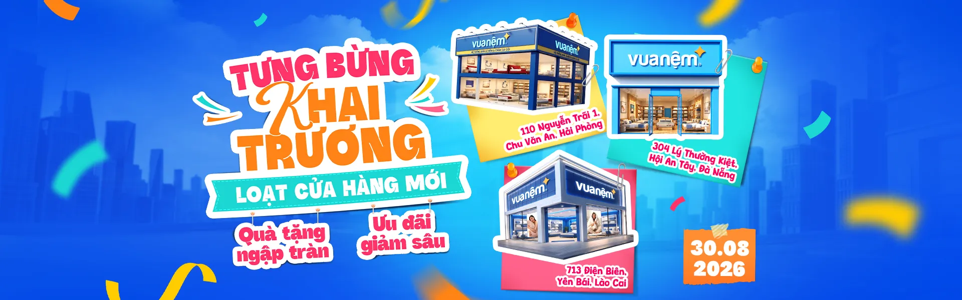 Khai trương 30.8