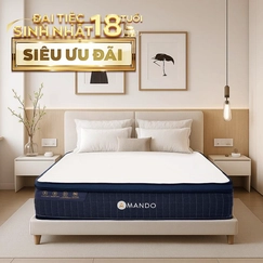 Nệm lò xo Amando Innovation 7 vùng linh hoạt dày 30cm