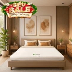 Nệm cao su Gummi 7zones nhập khẩu dày 12cm