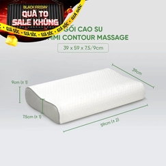 Gối cao su Gummi Contour Massage 100% thiên nhiên công thái học