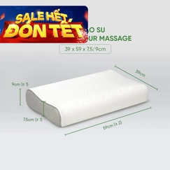 Gối cao su Gummi Contour Massage 100% thiên nhiên công thái học