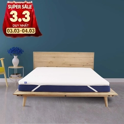 Topper memory foam Goodnight Carina tinh chất trà xanh