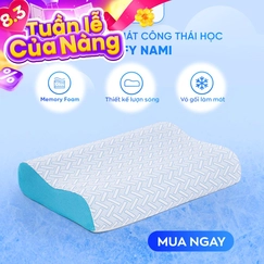 Gối foam Comfy Nami công thái học (BST Ngủ Mát)