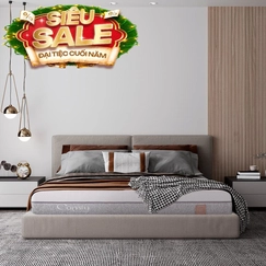 Nệm foam Comfy Lux 2.0 cao cấp kháng khuẩn kép dày 22cm