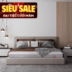 Nệm foam Comfy Lux 2.0 cao cấp kháng khuẩn kép dày 22cm