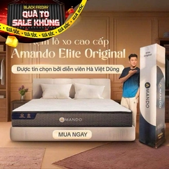 Nệm lò xo Amando Elite Original túi độc lập tiêu chuẩn khách sạn 5 sao dày 23cm