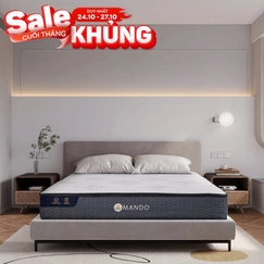 Nệm lò xo Amando Elite Original túi độc lập tiêu chuẩn khách sạn 5 sao dày 23cm