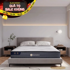 Nệm lò xo Amando Elite Original túi độc lập tiêu chuẩn khách sạn 5 sao dày 23cm