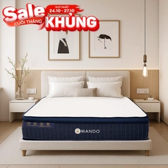 Nệm lò xo Amando Innovation 7 vùng linh hoạt dày 30cm