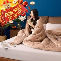 Chăn đại hàn nhung tuyết giữ ấm Amando Warm Flannel (SS25)