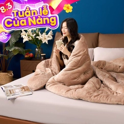 Chăn đại hàn nhung tuyết giữ ấm Amando Warm Flannel (SS25)