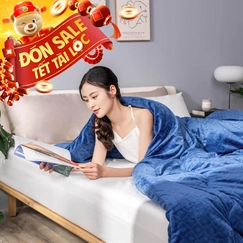 Chăn đại hàn lông thỏ mềm mịn giữ ấm Amando Warm