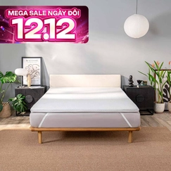 Topper memory foam nâng đỡ êm ái Comfy Noah
