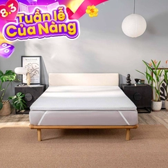 Topper memory foam nâng đỡ êm ái Comfy Noah