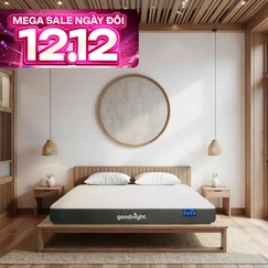 Nệm foam Goodnight Massage 2.0 (Hachi) giảm áp lực dày 15cm