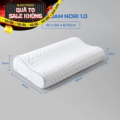 Gối foam Goodnight Nori 1.0 lượn sóng nâng đỡ cổ vai gáy